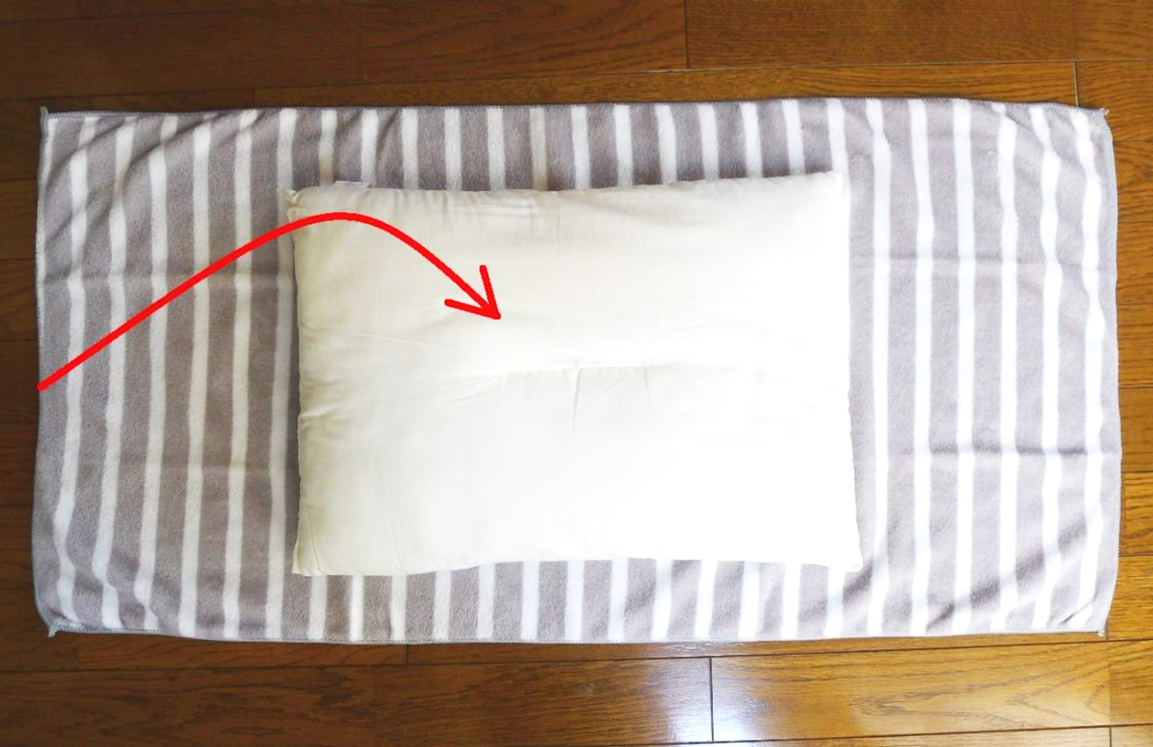 驚くほど簡単 バスタオルで作る枕カバーの作り方 直線縫い2本で完成 ぎゅってweb