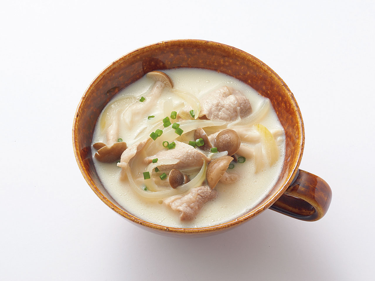 Rizap公式レシピ 腸内環境改善に 豚肉とキノコの和風豆乳スープ ぎゅってweb