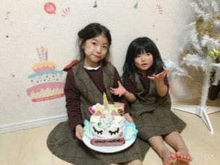 6歳娘のお誕生日会～手作りユニコーンケーキにごはん～プレゼントは？