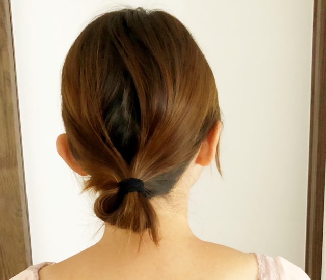 送料無料（一部地域を除く） お団子ヘアメーカー ポニーテール 鳥の巣 ヘアゴム まとめ髪 韓国 茶色