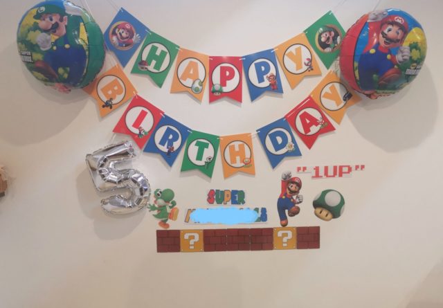 不器用でもできた スーパーマリオの飾りつけで誕生日パーティー ぎゅってweb