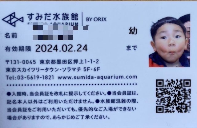 有効期限2024年3月31日【当日発送可】すみだ水族館　年間パスポート